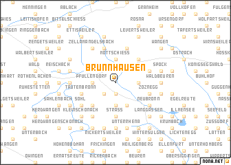 map of Brunnhausen
