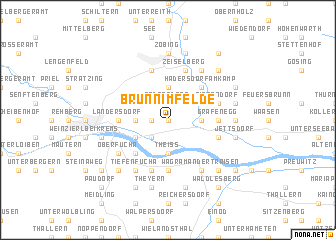 map of Brunn im Felde