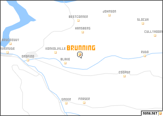 map of Brunning