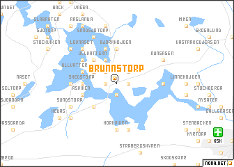 map of Brunnstorp