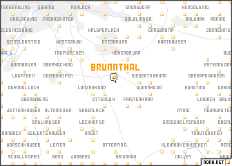 map of Brunnthal