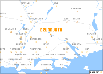 map of Brunnvatn
