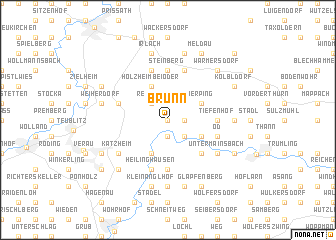 map of Brunn