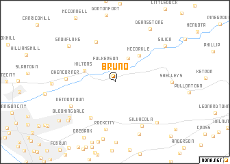 map of Bruno