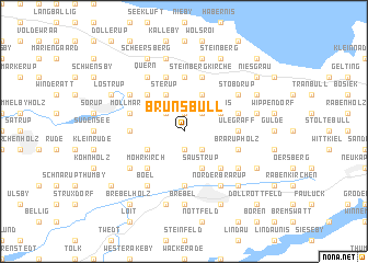 map of Brunsbüll