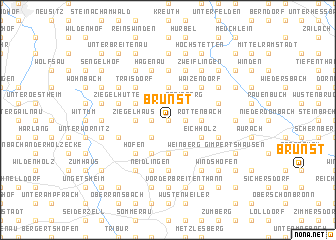map of Brunst