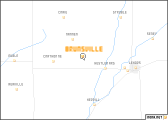 map of Brunsville