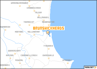 map of Brunswick Heads