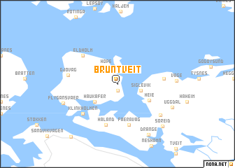 map of Bruntveit