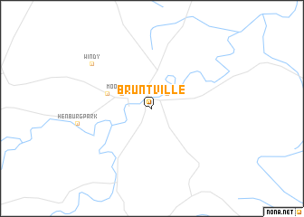map of Bruntville