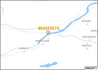 map of Brusenets