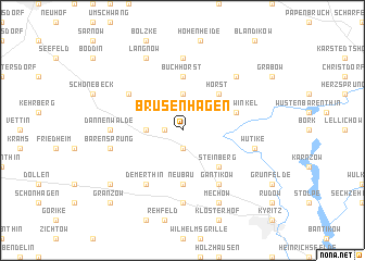 map of Brüsenhagen