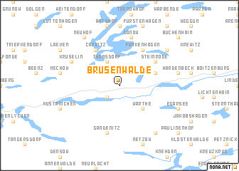 map of Brüsenwalde