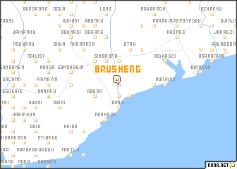map of Brusheng