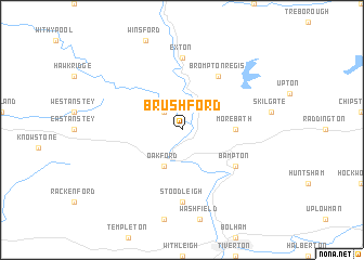 map of Brushford