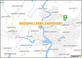 map of Brush Hill Mobile Home Park