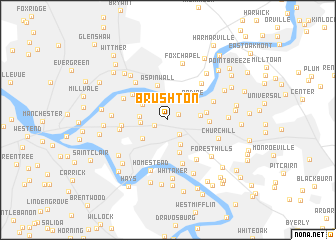 map of Brushton