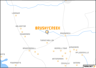 map of Brushy Creek