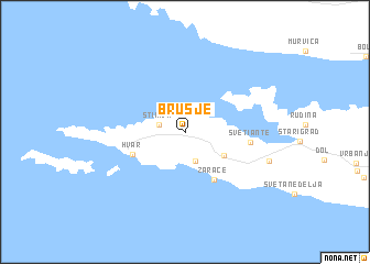 map of Brusje