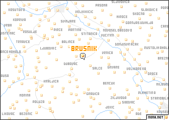 map of Brusnik