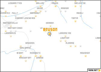 map of Bruson