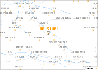map of Brusturi