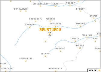 map of Brusturov