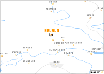 map of Brusun