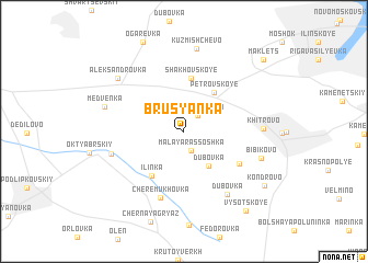 map of Brusyanka