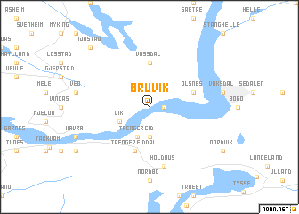 map of Bruvik