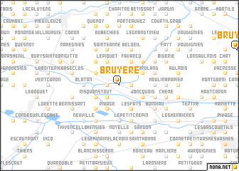 map of Bruyère