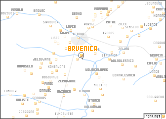 map of Brvenica