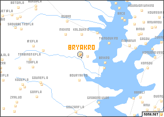 map of Bryakro
