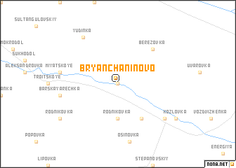 map of Bryanchaninovo