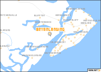map of Bryan Landing