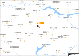 map of Bryan