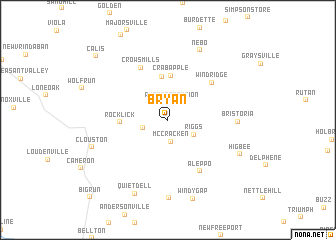 map of Bryan