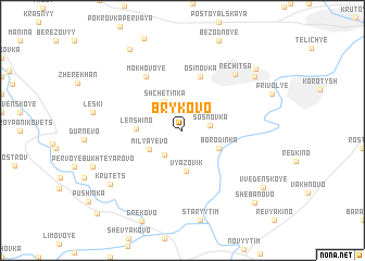 map of Brykovo