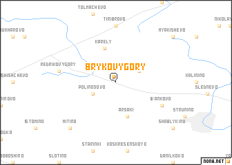 map of Brykovy Gory