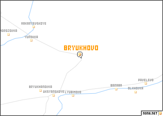 map of Bryukhovo