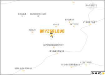 map of Bryzgalovo