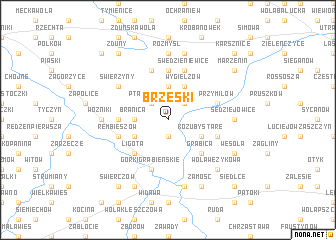 map of Brzeski