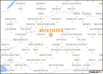 map of Brzezienko