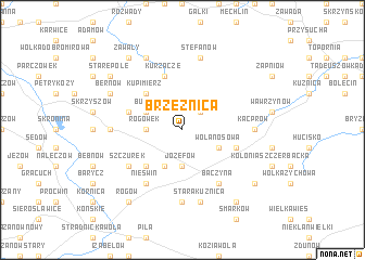 map of Brzeźnica