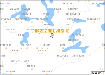 map of Brzeźno Łyńskie