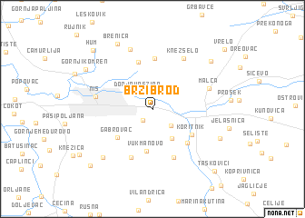 map of Brzi Brod