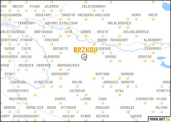 map of Brzkov