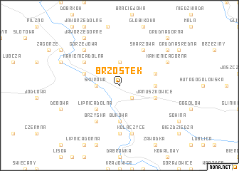 map of Brzostek