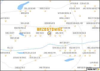 map of Brzostowiec