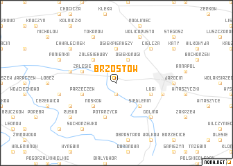 map of Brzostów